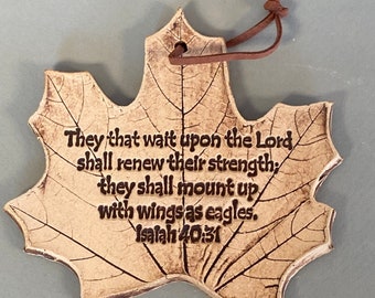 Isaiah 40:31, Waiting on the Lord, Scripture ornament
