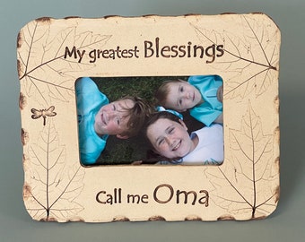 My Greatest Blessings call me Oma stoneware frame