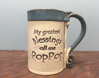 Poppop stoneware mug, poppop gifts