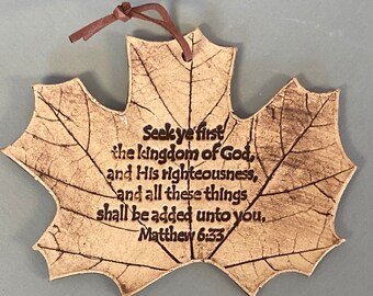Matthew 6:33, Seek first the Kingdom of God, Scripture ornament