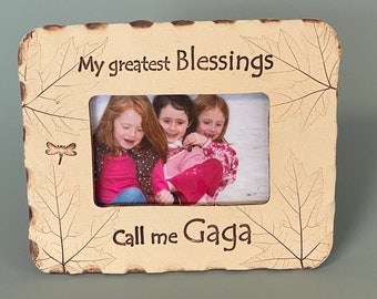 My Greatest Blessings call me Gaga stoneware frame