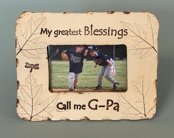 My Greatest Blessings call me G-Pa stoneware frame