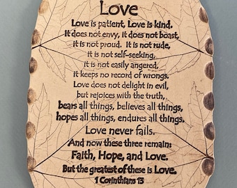 Love poem, I Corinthians 13, wedding gift