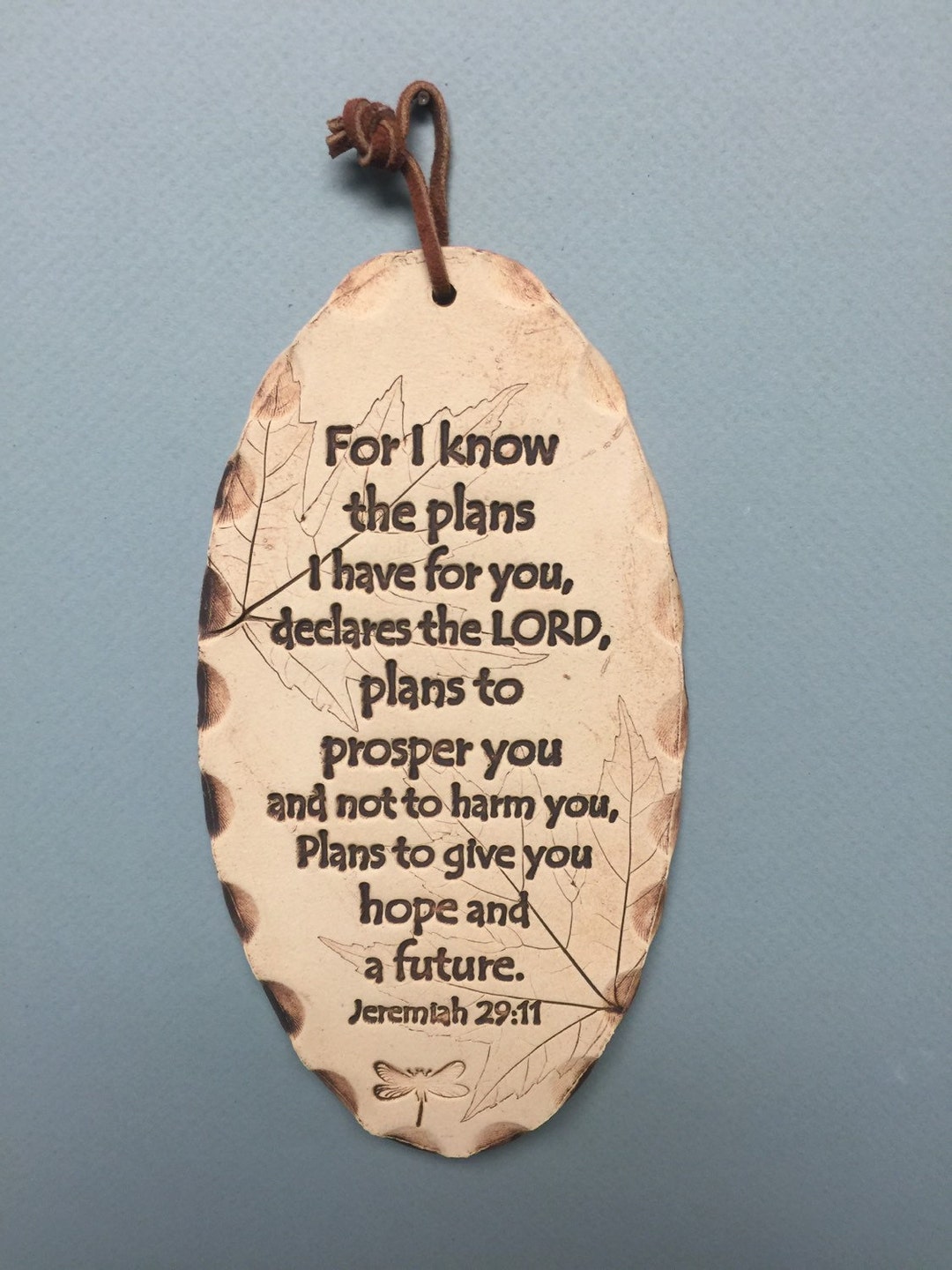 Scripture Tile Scripture Tile, Scripture in Clay, Jeremiah 29:11 - Etsy