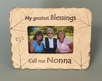 My Greatest Blessings call me Nonna stoneware frame