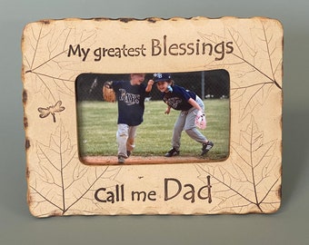 My Greatest Blessings call me Dad stoneware frame