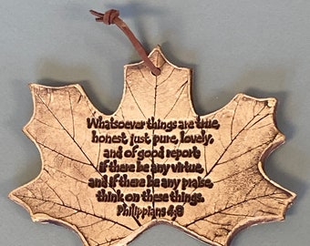 Philippians 4:8, true and noble, Scripture ornament