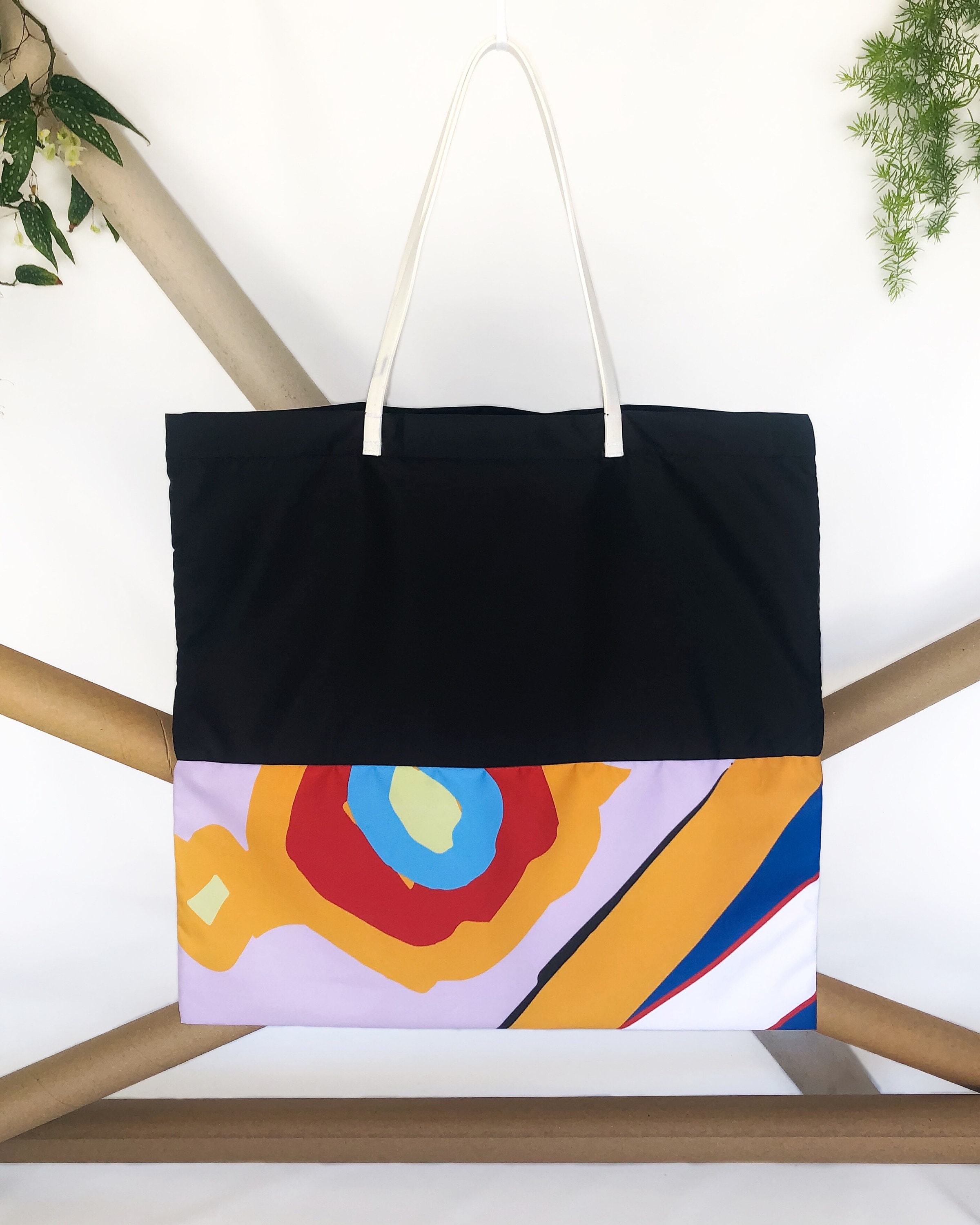 Urban Poster Bag Print and Black Etsy UK