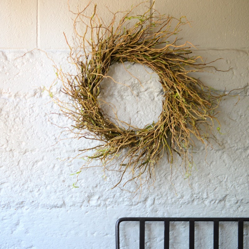 Curly Willow Wreath Winter Wreaths For Front Door