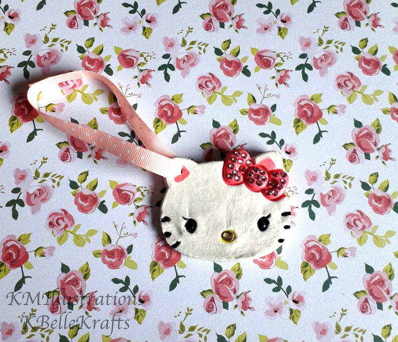 Clay Decorations Hello Kitty Etsy