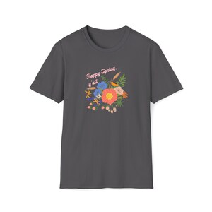 Happy Spring, Y&#39;all! With Pretty Flowers Unisex SoftStyle T-Shirt