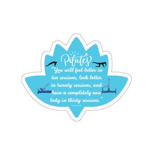 Inspirational Pilates Quote 03-2 Die-Cut Stickers