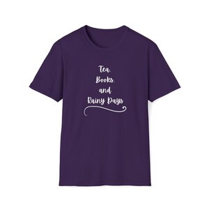 Tea, Books, And Rainy Days Unisex SoftStyle T-Shirt
