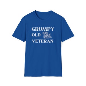 Grumpy Old Veteran With Combat Boots Unisex Softstyle T-Shirt