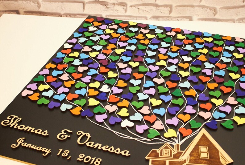 Wedding Guest Book Alternative Disney Wedding Guest Book Up Etsy