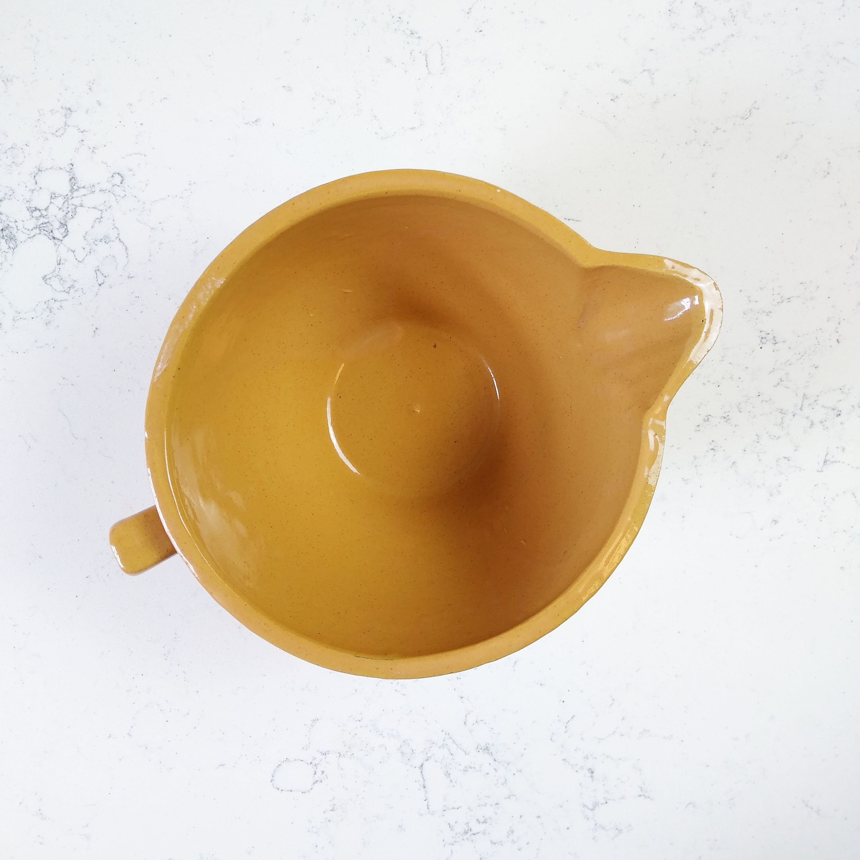 Vintage Monmouth Batter Bowl, Ring Ware Batter Bowl, Yellow Ware Batter Bowl, Golden Tan Ceramic