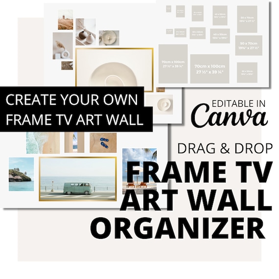 Frame TV Art Wall Organizer Create Your Own Gallery Wall Etsy