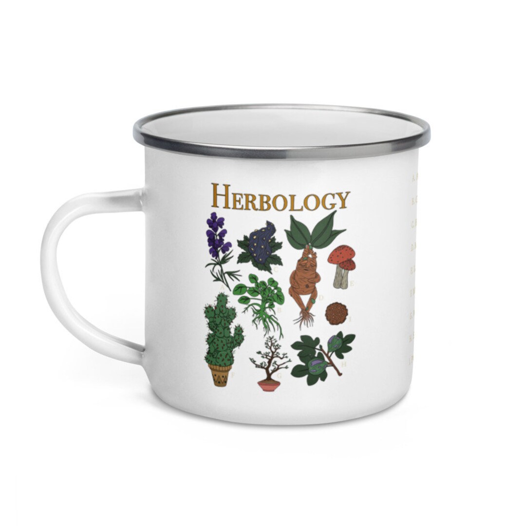 Herbology Enamel Mug Etsy