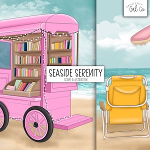 Seaside Serenity Illustraties | Clip Art toevoegen.