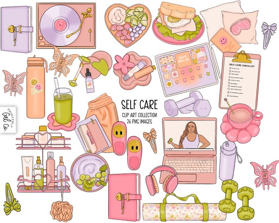 Self-Care Clip Art Collection