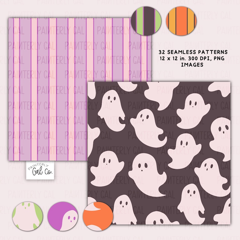 Halloween Night Digital Papers, Seamless Patterns - Etsy