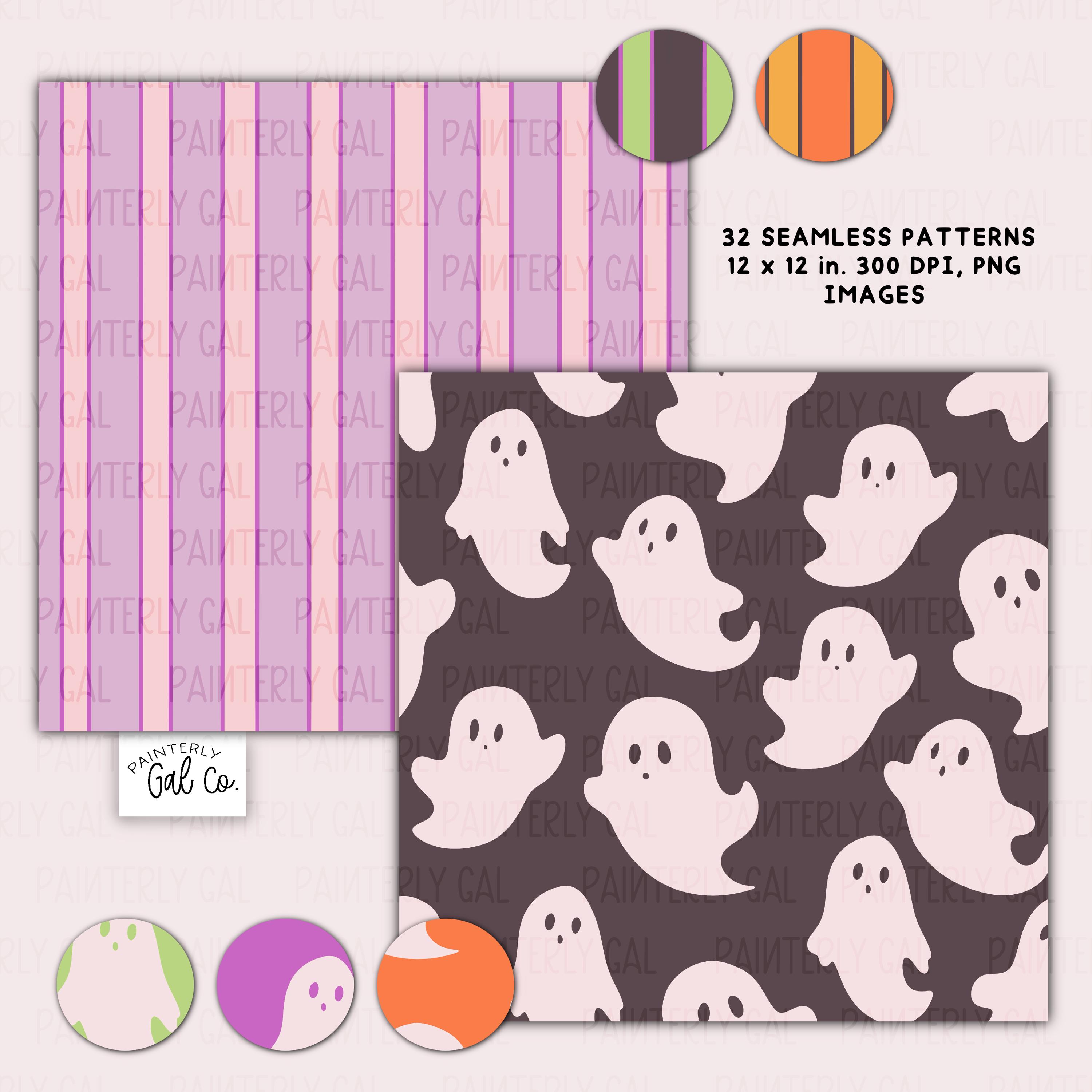 Halloween Night Digital Papers, Seamless Patterns - Etsy