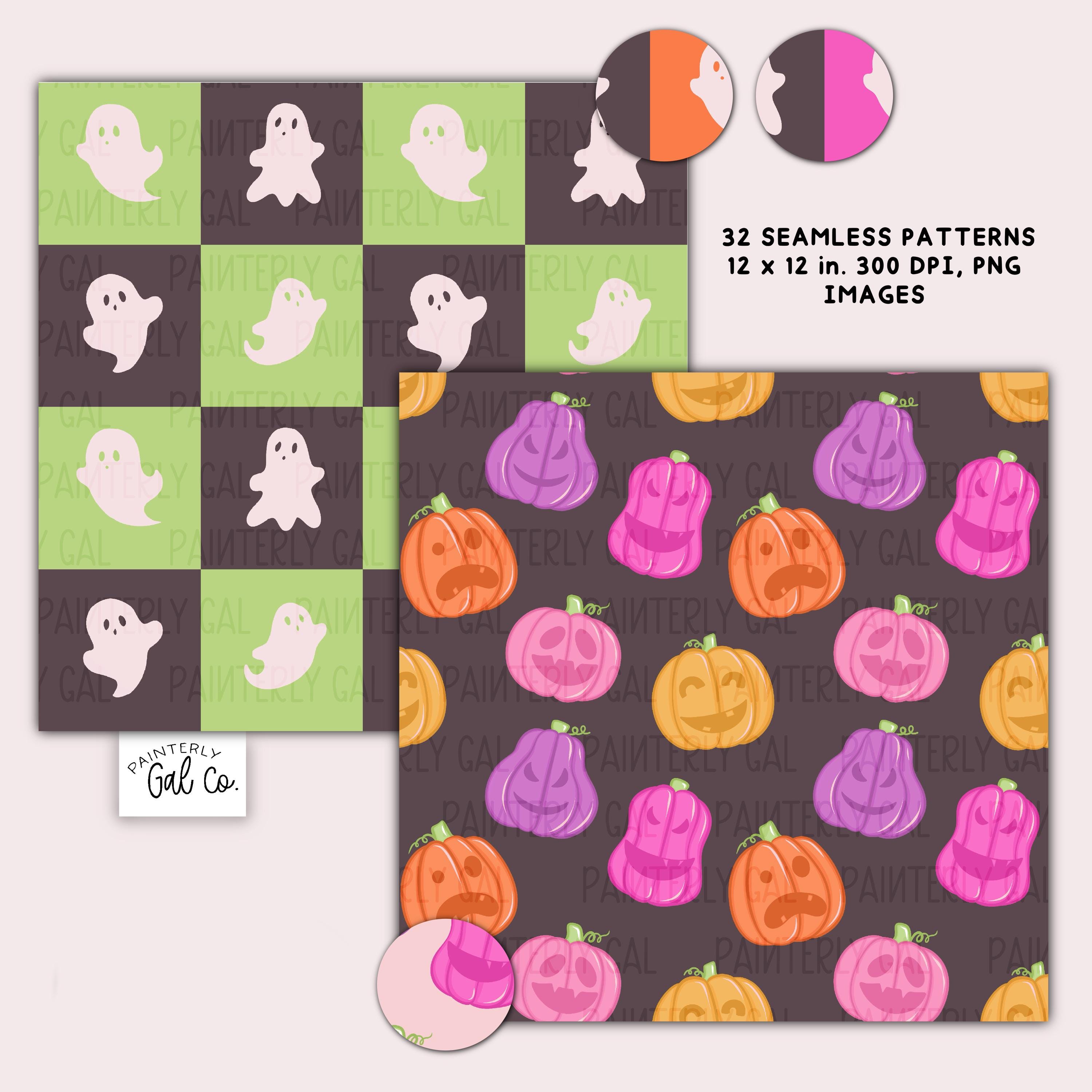 Halloween Night Digital Papers, Seamless Patterns - Etsy