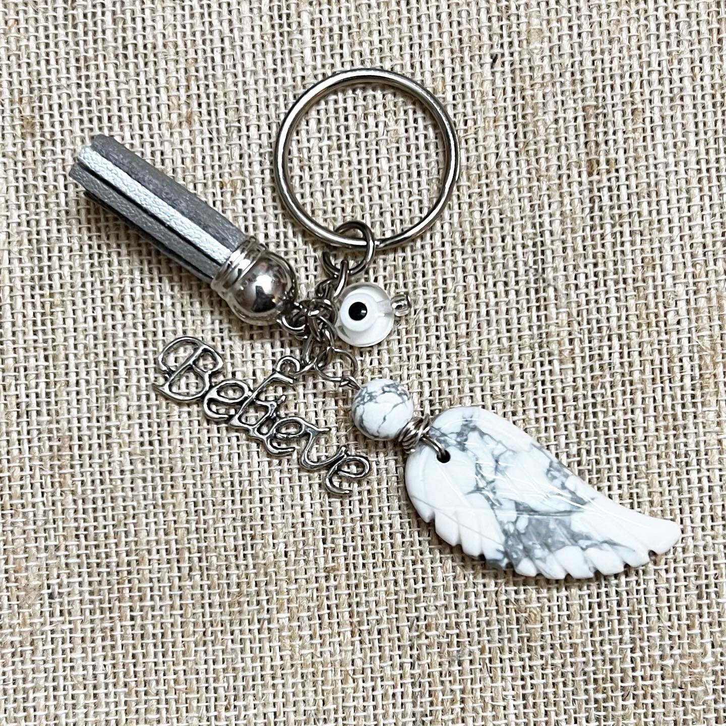 Wing Hong Key Chain Sale. Angel Wing Healing Crystal Key Chains - Etsy