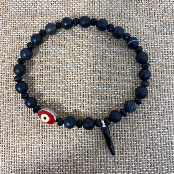 Evil eye cornicello / chilli bracelet