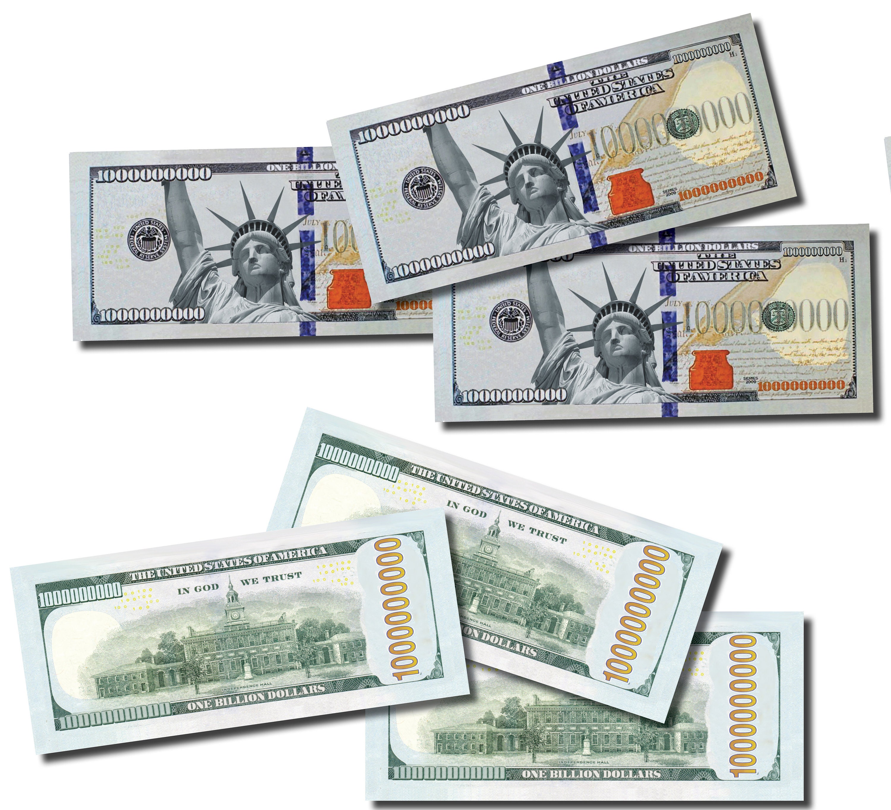 50 bills of billion dollars play money prop money pretend etsy