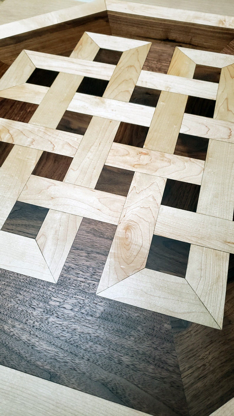 Celtic Knot Wood Floor Medallion Inlay 36 Etsy