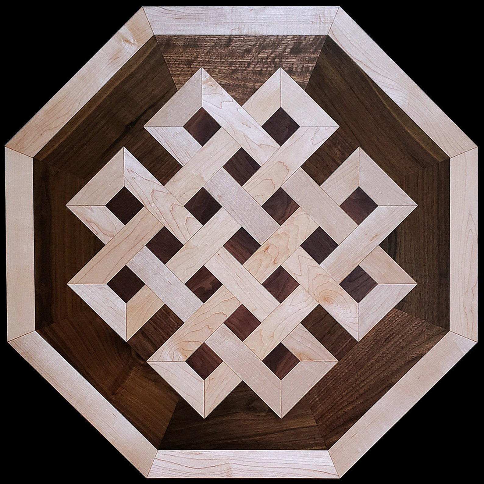 Celtic Knot Wood Floor Medallion Inlay 36 - Etsy