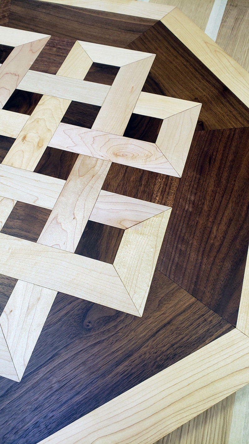 Celtic Knot Wood Floor Medallion Inlay 36 - Etsy
