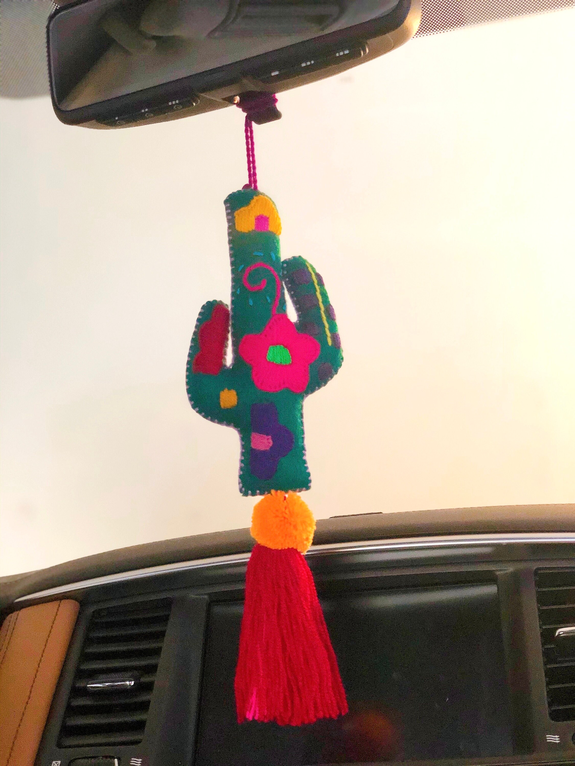 CACTUS nopalito Tassel Pom Poms for Bags Stacked Tassel Tie | Etsy