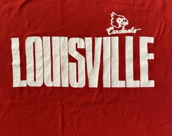 Vintage Louisville Cardinals T Shirt Size XL Single Stitch Made in USA
