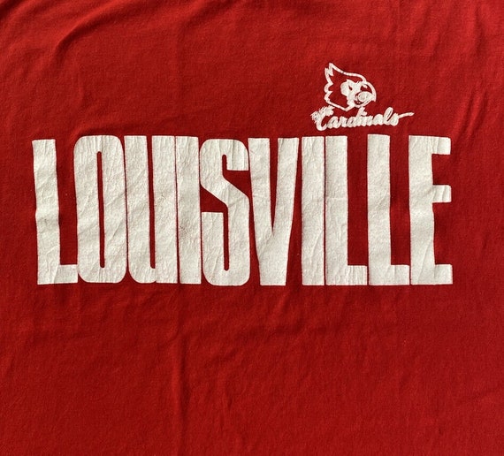 Vintage Louisville Cardinals T Shirt Size XL Sing… - image 1