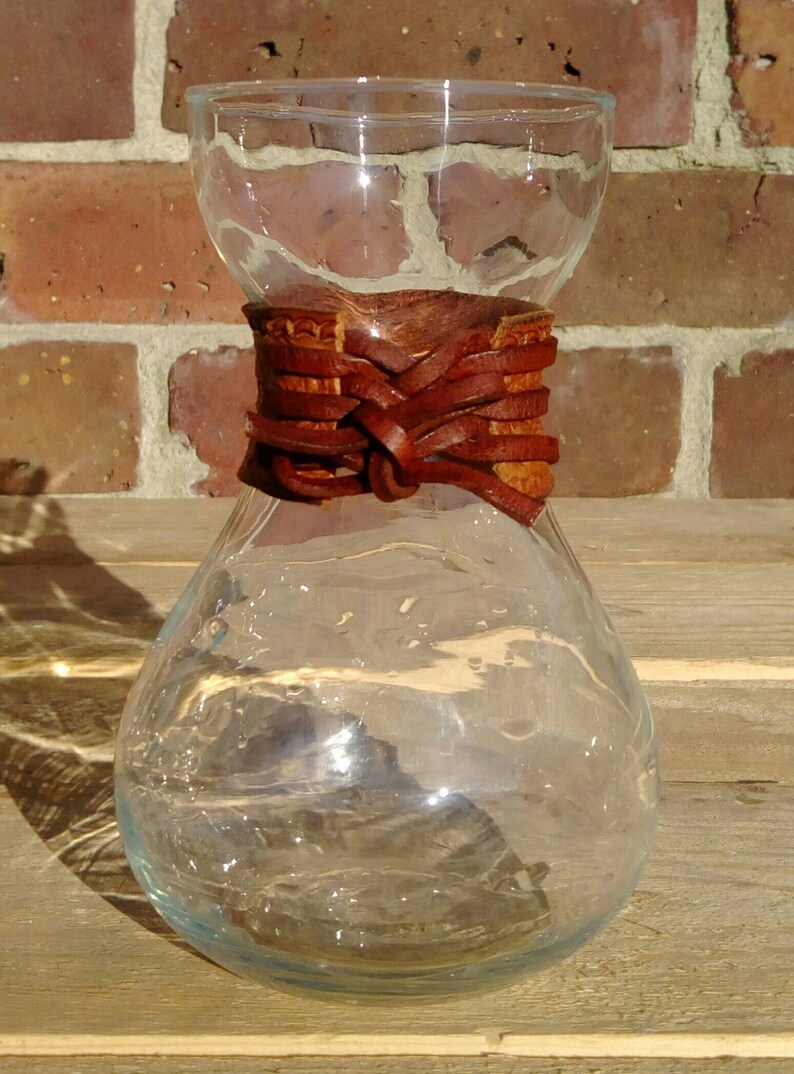 Sold French Maid Range Vase Hourglass Vase Leather Etsy