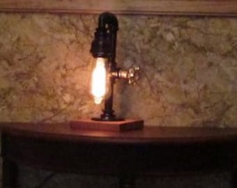 Industrial Pipe Desk and Table Lamps by New Rustic upward Teardrop Industrial