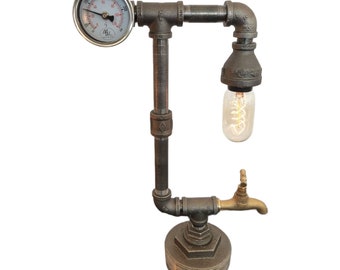 Industrial pipe touch lamp