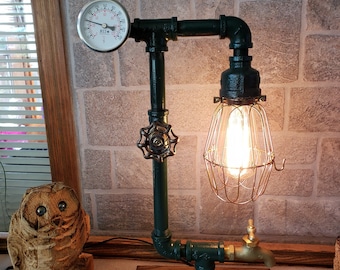 Mr. Willies Retro Desk Lamp -Table Lamp-Rustic lamp-Edison Steampunk lighting-Gifts for Men-Industrial lighting-Home Decor-Desk Accessories