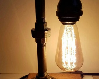Mr. Willies Little Edison Desk -Dorm Lamp-Table Lamp-Rustic lamp-Edison Steampunk lighting-Industrial lighting-Home Decor-Desk Accessories