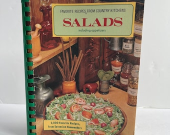 Vintage saladekookboek: favoriete recepten uit de jaren 60 van landelijke keukens