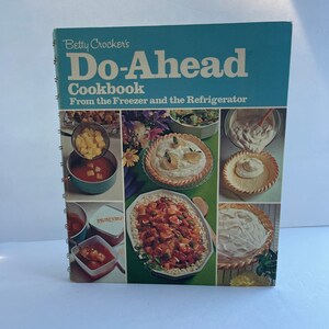 Ricettario Betty Crocker - Ricettario Do-Ahead - Ricettario Vintage - Ricettario Anni &#39;70 - Cucina Vintage - Raccolta di Ricette - Ricettario a Spirale