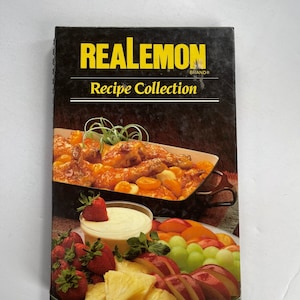 ReaLemon Recipe Collection - Vintage Cookbook - 1980s Cookbook - Vintage Kitchen - Recipe Collection - Hardcover Cookbook - Spiral Cookbook