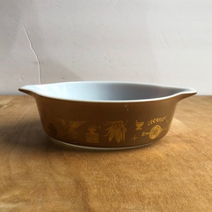 Pyrex Early American 471 - Pyrex Casserole - Brown Pyrex - Vintage Pyrex - Small Pyrex - Kitchen Storage - Pyrex Serving Dish