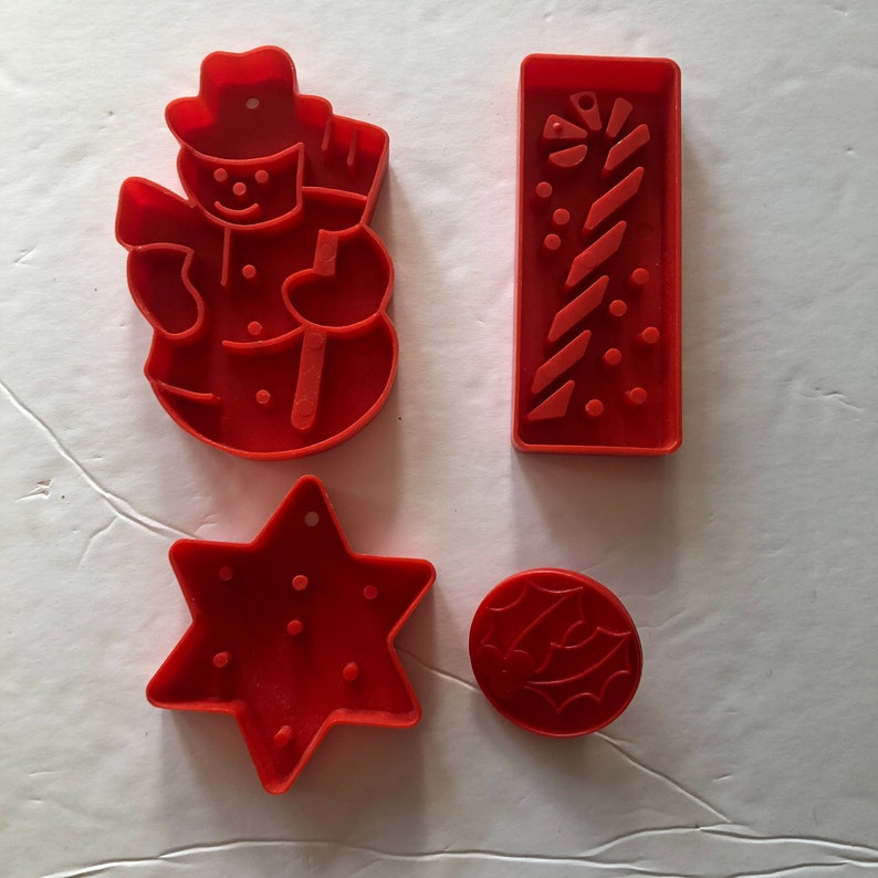 Imprint Christmas Cookie Cutters Vintage Christmas Holiday - Etsy