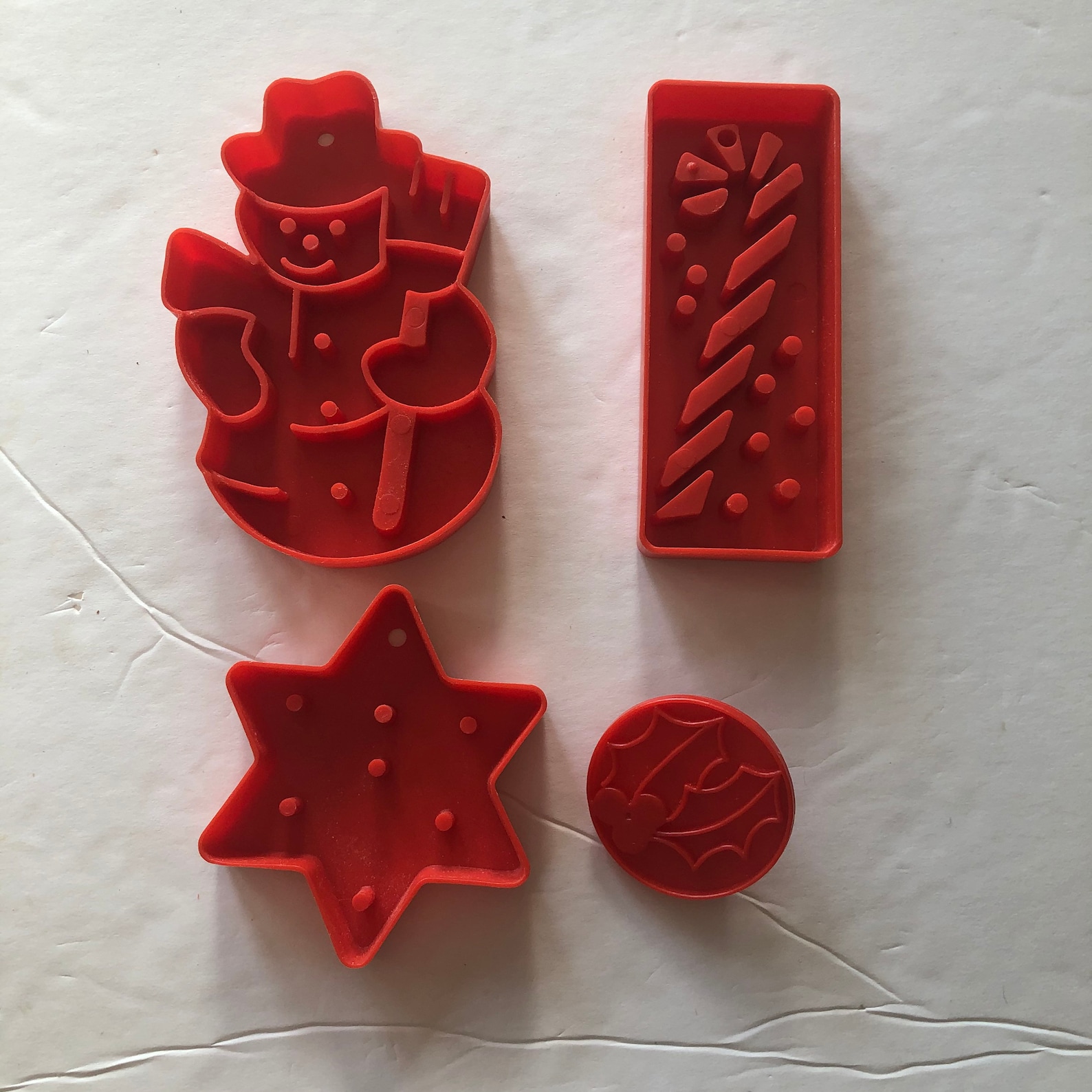 Imprint Christmas Cookie Cutters Vintage Christmas Holiday Etsy