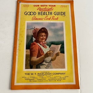 Rawleigh&#39;s Good Health Guide Pamphlet - 1940s Recipe Booklet - Vintage Recipes - Tested Recipes - 1940&#39;s Cookbook - Good Health Guide