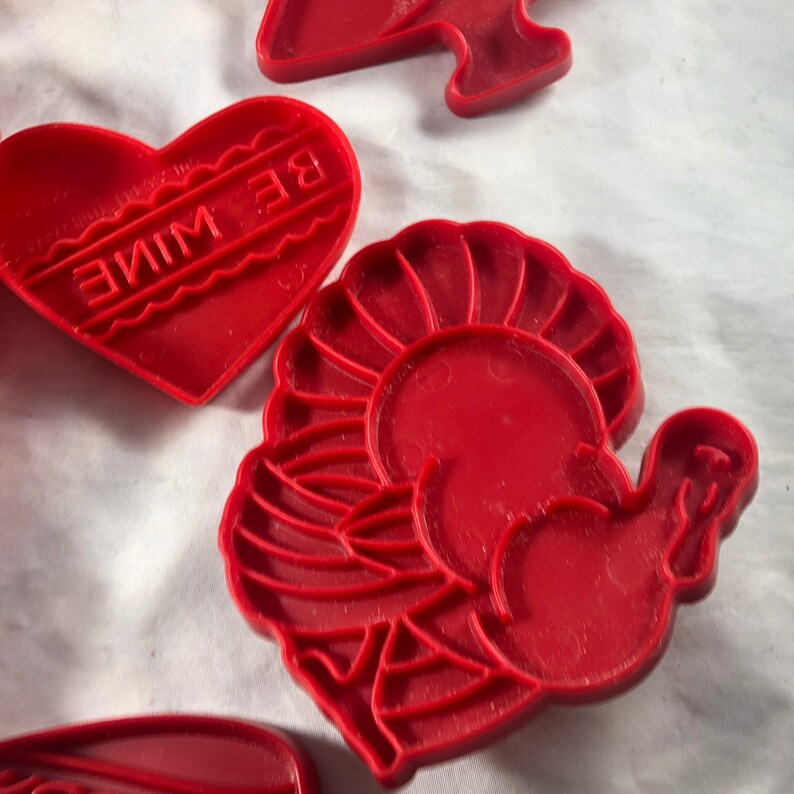 Imprint Holiday Cookie Cutters Vintage Holiday Vintage Etsy