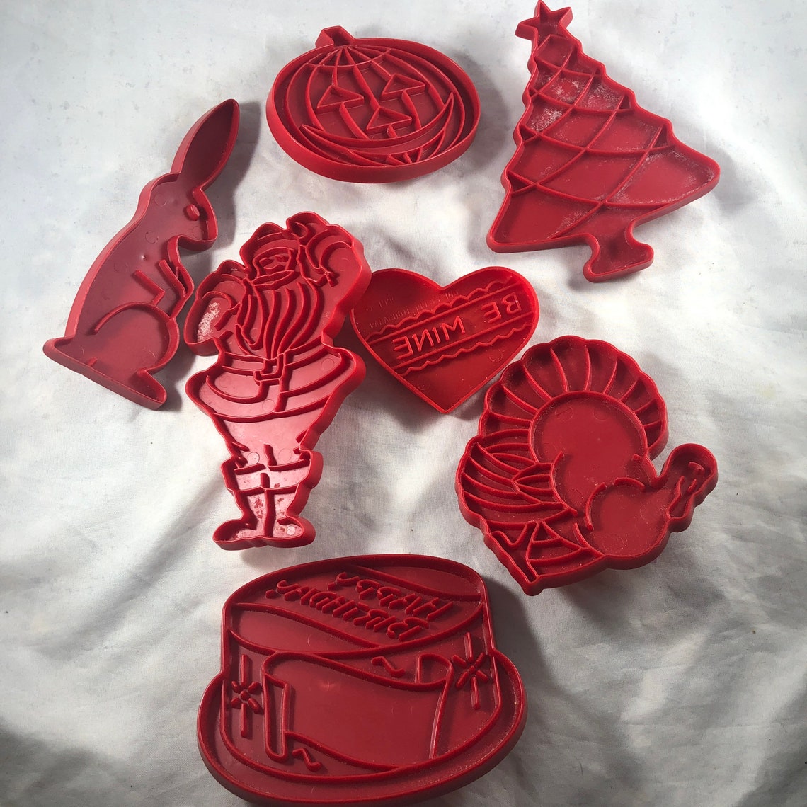 Imprint Holiday Cookie Cutters Vintage Holiday Vintage Etsy